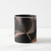 Abstract bronzen fragment mix patroon mok (Midden)