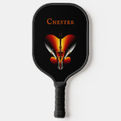 Abstract Bronzen Schild Persoonlijk Pickleball Paddle (Achterkant)