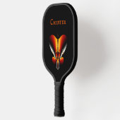 Abstract Bronzen Schild Persoonlijk Pickleball Paddle (Links)