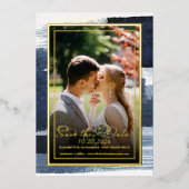 Abstract Bruiloft Bewaar de Datum Uitnodigingen |  (Voorkant)