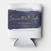 Abstract Bruiloft Bewaar de Datum Uitnodigingen | Blikjeskoeler (Voorkant)