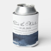 Abstract Bruiloft Bewaar de Datum Uitnodigingen |  Blikjeskoeler (Blikje Voorkant)