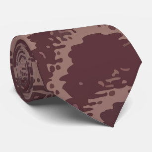 abstract bruin beige camouflage kunst stropdas