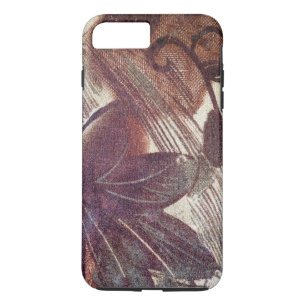 Abstract bruin bloemmotief 1 Case-Mate iPhone case