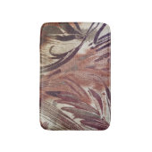 Abstract Bruin Bloemmotief 2 Badmat (Voorkant Verticaal)