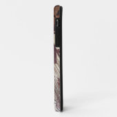 Abstract Bruin Bloemmotief Ontwerp 1 Case-Mate iPhone Case (Achterkant/links)