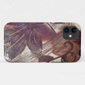 Abstract Bruin Bloemmotief Ontwerp 1 Case-Mate iPhone Case (Achterkant (horizontaal))