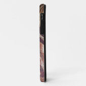 Abstract Bruin Bloemmotief Ontwerp 2 Case-Mate iPhone Case (Achterkant/links)