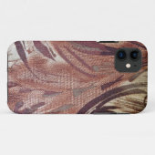 Abstract Bruin Bloemmotief Ontwerp 2 Case-Mate iPhone Case (Achterkant (horizontaal))