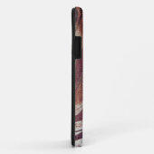 Abstract Bruin Bloemmotief Ontwerp 2 Case-Mate iPhone Case (Achterkant/rechts)