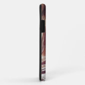 Abstract Bruin Bloemmotief Ontwerp 2 Case-Mate iPhone Case (Achterkant/rechts)