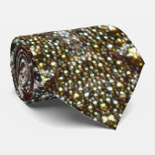 Abstract bruin, donkergrijs textuurpatroon stropdas (Opgerold)