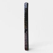 Abstract bruin en zilvergrijs snakeskin-effect Case-Mate iPhone case (Achterkant/links)