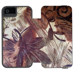 Abstract bruin Floral Design 1