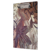 Abstract bruin Floral Design 1 Klembord (Links)