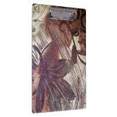 Abstract bruin Floral Design 1 Klembord (Rechts)