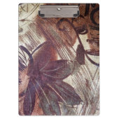 Abstract bruin Floral Design 1 Klembord (Voorkant)