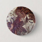 Abstract bruin Floral Design 1 Ronde Button 5,7 Cm (Voorkant)