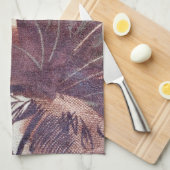 Abstract bruin Floral Design 1 Theedoek (Quarter Fold)