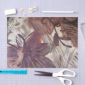 Abstract bruin Floral Design 1 Tissuepapier (Craft)