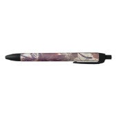 Abstract bruin Floral Design 1 Zwarte Inkt Pen (Bodem)