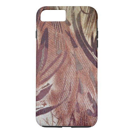 Abstract bruin Floral Design 2 Case-Mate iPhone Case (Achterkant)