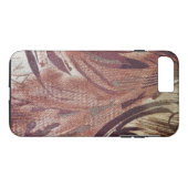 Abstract bruin Floral Design 2 Case-Mate iPhone Case (Achterkant (Horizontaal))