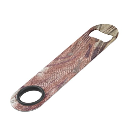 Abstract bruin Floral Design 2 Speed Flessenopener (Voorkant Gekanteld)