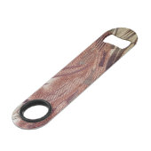 Abstract bruin Floral Design 2 Speed Flessenopener (Achterkant Gekanteld)