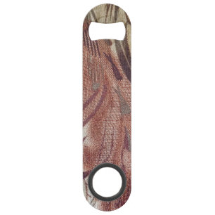 Abstract bruin Floral Design 2 Speed Flessenopener