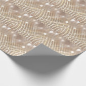 Abstract bruin, golven sterren achtergrond. cadeaupapier (Hoek)