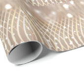 Abstract bruin, golven sterren achtergrond. cadeaupapier (Rol Hoek)