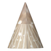 Abstract bruin, golven sterren achtergrond. feesthoedjes (Achterkant)