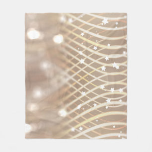 Abstract bruin, golven sterren achtergrond. fleece deken