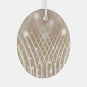 Abstract bruin, golven sterren achtergrond. glas ornament (Voorkant Rechts)