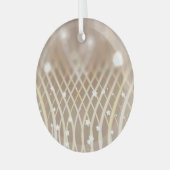 Abstract bruin, golven sterren achtergrond. glas ornament (Voorkant links)