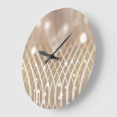 Abstract bruin, golven sterren achtergrond. grote klok (Hoek)