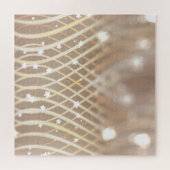 Abstract bruin, golven sterren achtergrond. legpuzzel (Horizontaal)