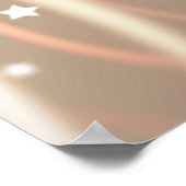 Abstract bruin, golven sterren achtergrond. poster (Hoek)