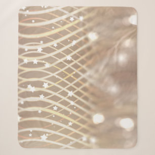 Abstract bruin, golven sterren achtergrond. sherpa deken