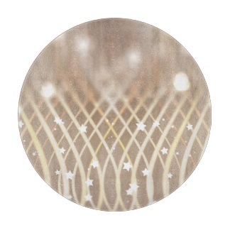 Abstract bruin, golven sterren achtergrond. snijplank