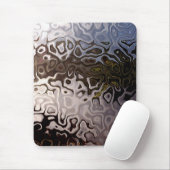 Abstract bruin, grijs, witte mousepad muismat (Met muis)