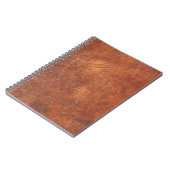abstract bruin leder, achtergrondleder,t notitieboek (Linkerzijde)