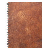 abstract bruin leder, achtergrondleder,t notitieboek (Voorkant)