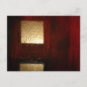 Abstract bruin rood goud briefkaart (Voorkant)