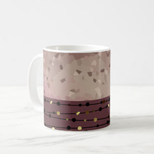 Abstract, bruin, roze, roodbruin koffiemok