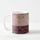 Abstract, bruin, roze, roodbruin koffiemok (Links)
