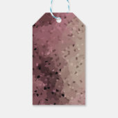 Abstract, bruin, roze, roze bruin cadeaulabel (Achterkant)
