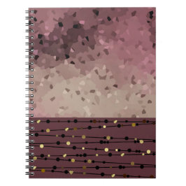 Abstract, bruin, roze, roze bruin notitieboek