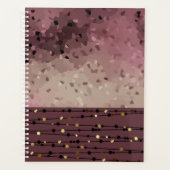 Abstract, bruin, roze, roze bruin planner (Voorkant)